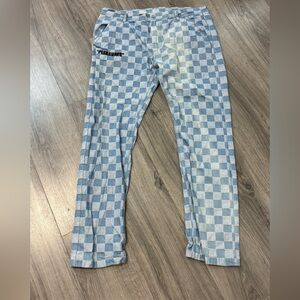 Pleasures Blue Checkered Pants